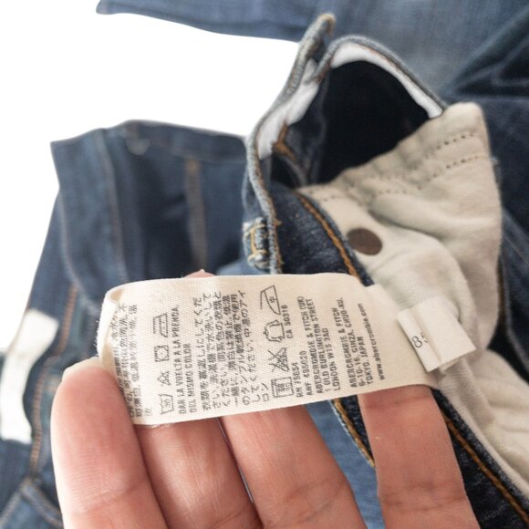 Bundle of Abercrombie Denim SZ 27 Light Wash and Dark Wash Jeans Skinny Leg Low - Picture 8 of 14